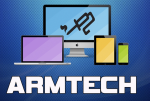Логотип сервисного центра Компьютерный сервис Armtech